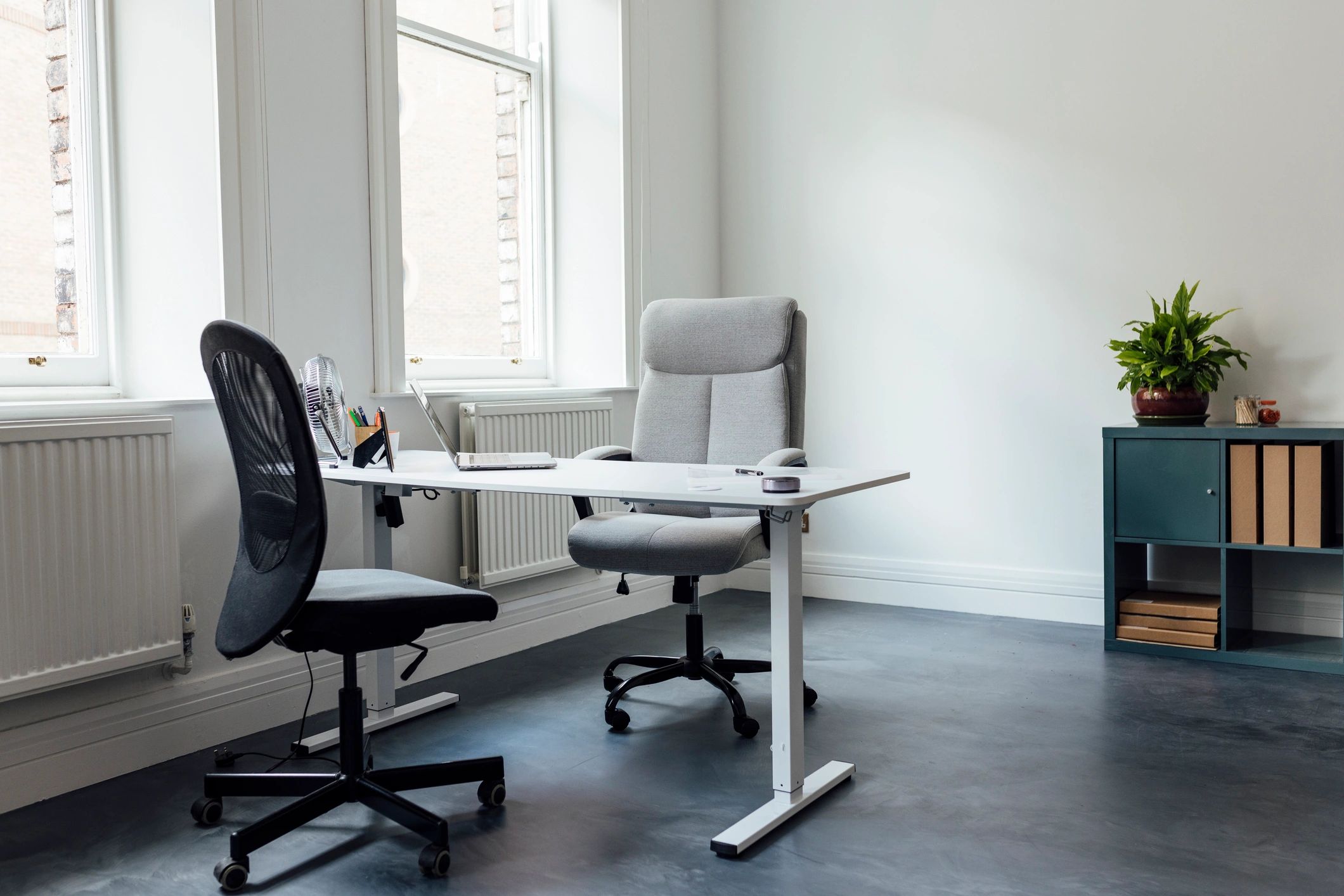 Calm office setting