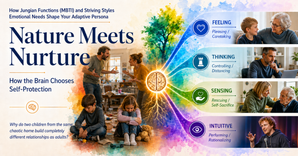 How Jungian Functions (MBTI) and Striving Styles Emotional Needs Shape Your Adaptive Persona
